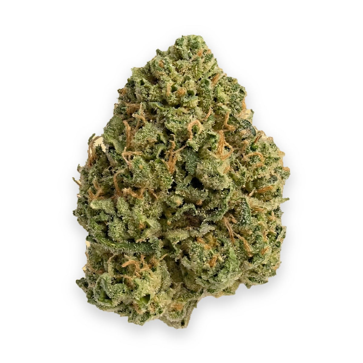 Mamba Ties THCA flower buds, Arcadia budget bigs grade, on white