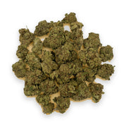Cherry Og THCA flower buds, Arcadia budget smalls grade, on white