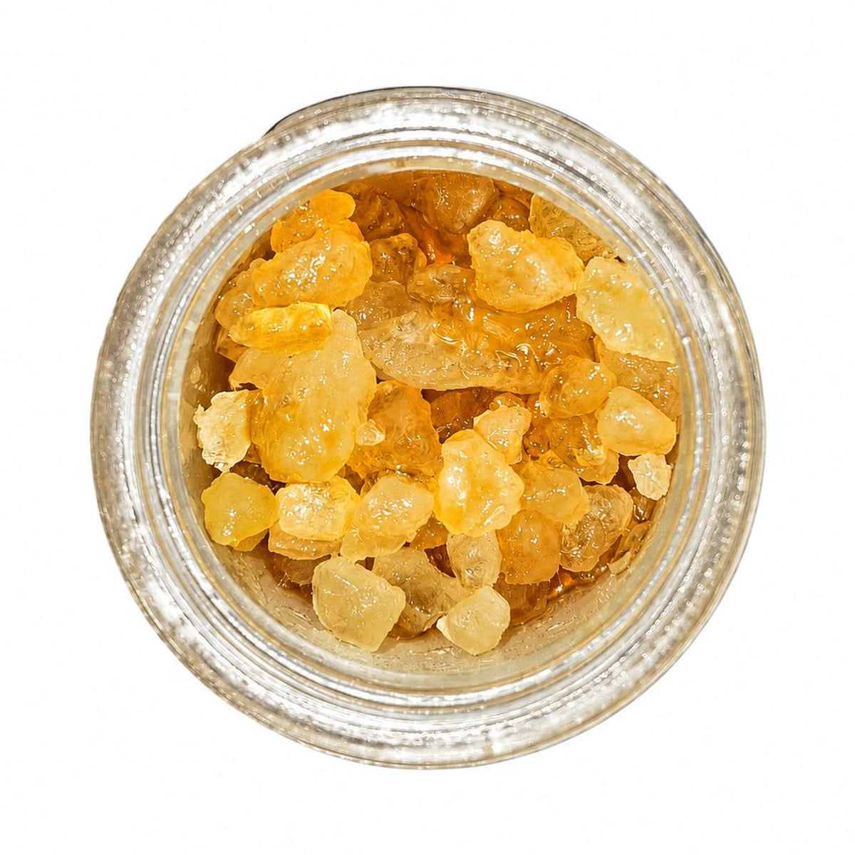 Arcadia THCA Live Resin Diamonds · Laffy Taffy open jar top view