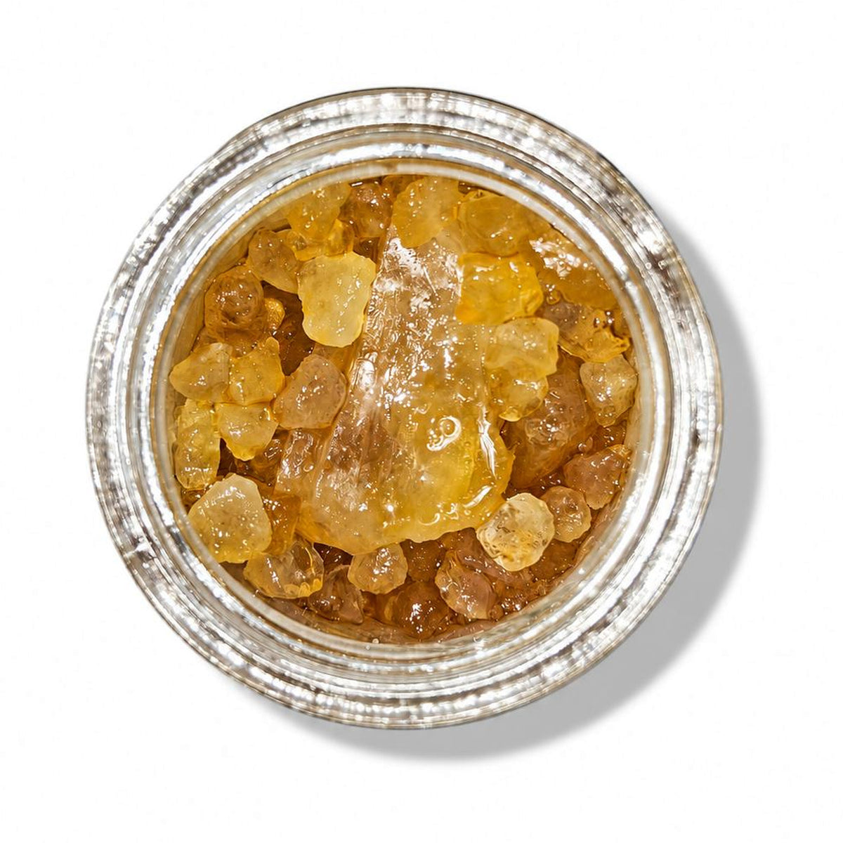 Arcadia THCA Live Resin Diamonds · Lemon Cherry Fun Dip open jar top view