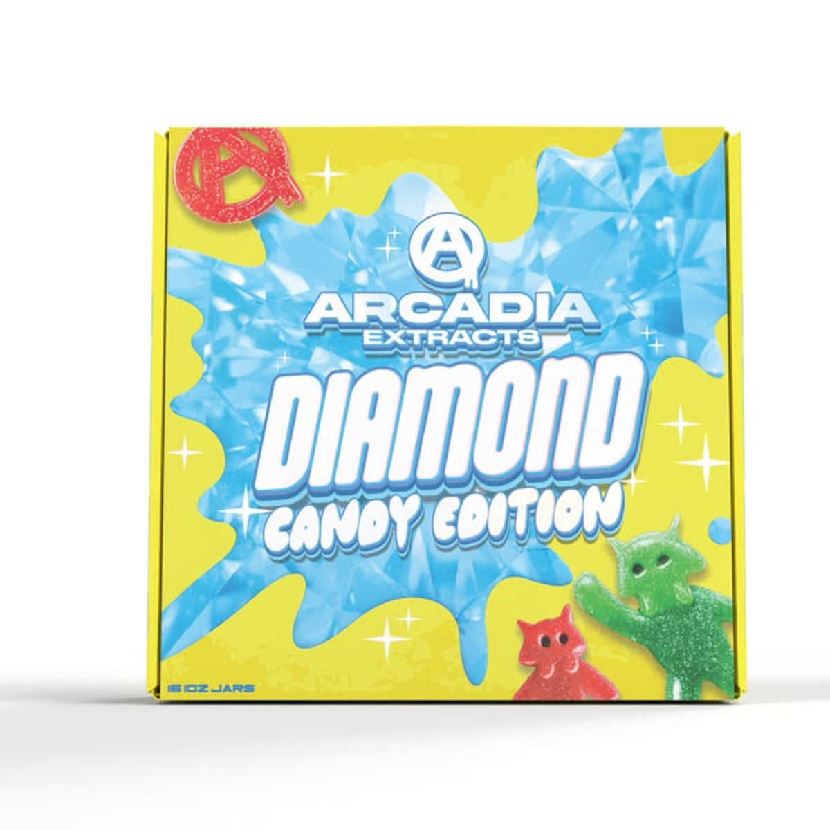 Arcadia THCA Live Resin Diamonds · Blue Arcadia Gummiez master case