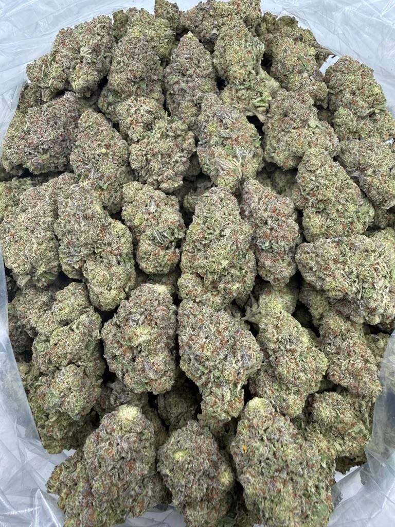 Pink Guava Bomb THCA flower buds, Arcadia premium bigs grade, view 1