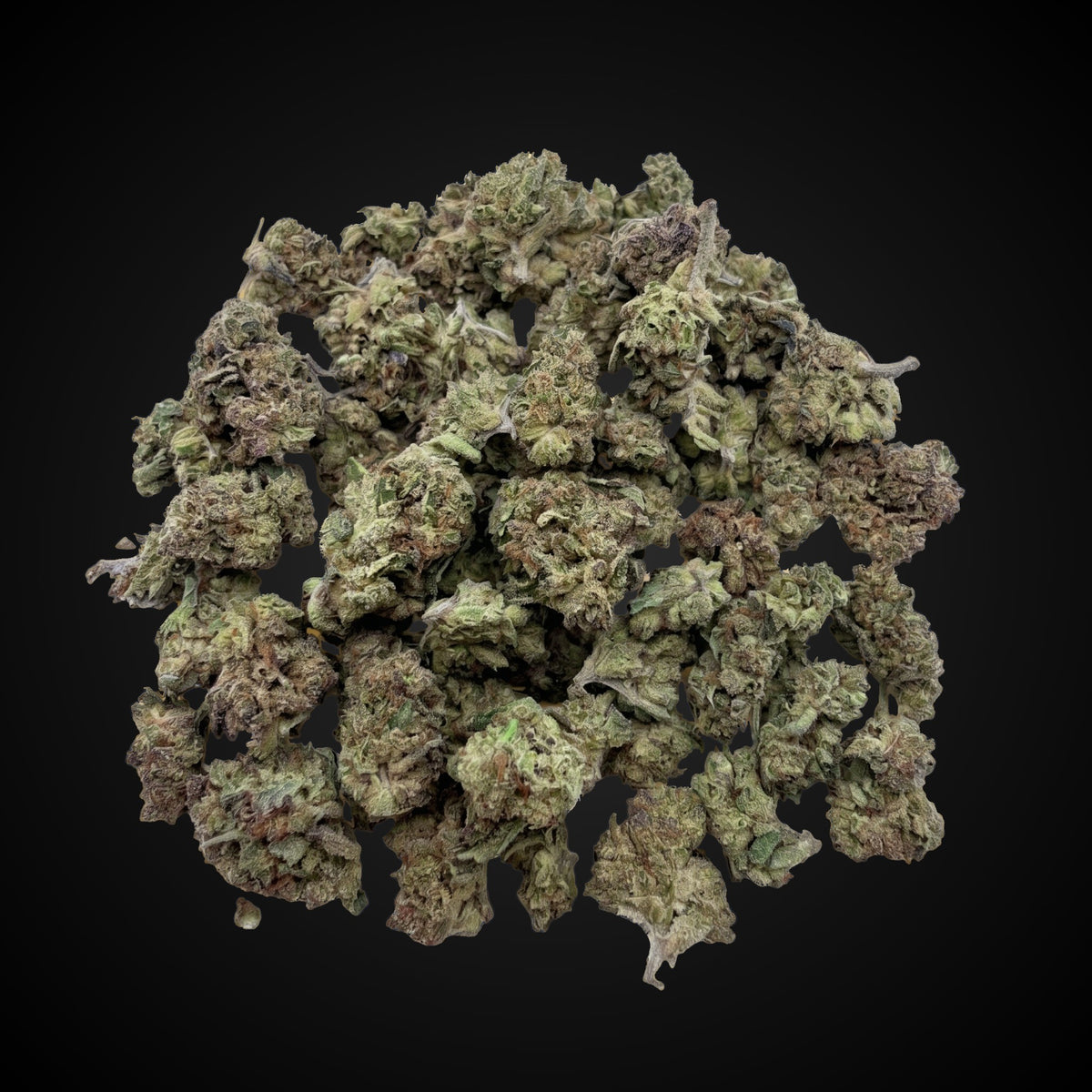 Space Burger THCA flower buds, Arcadia budget smalls grade