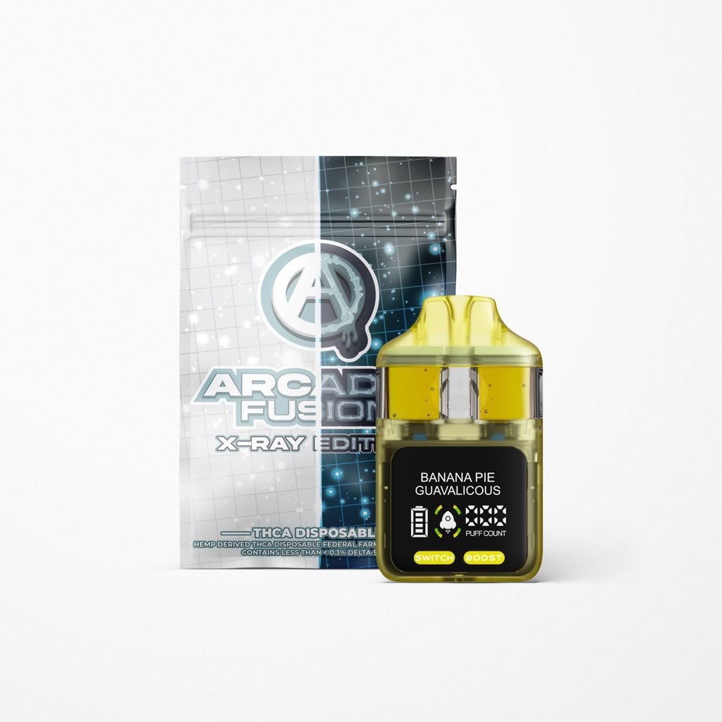 Arcadia X-Ray Vape Banana Pie Guavalicious · hemp-derived THCA product photo