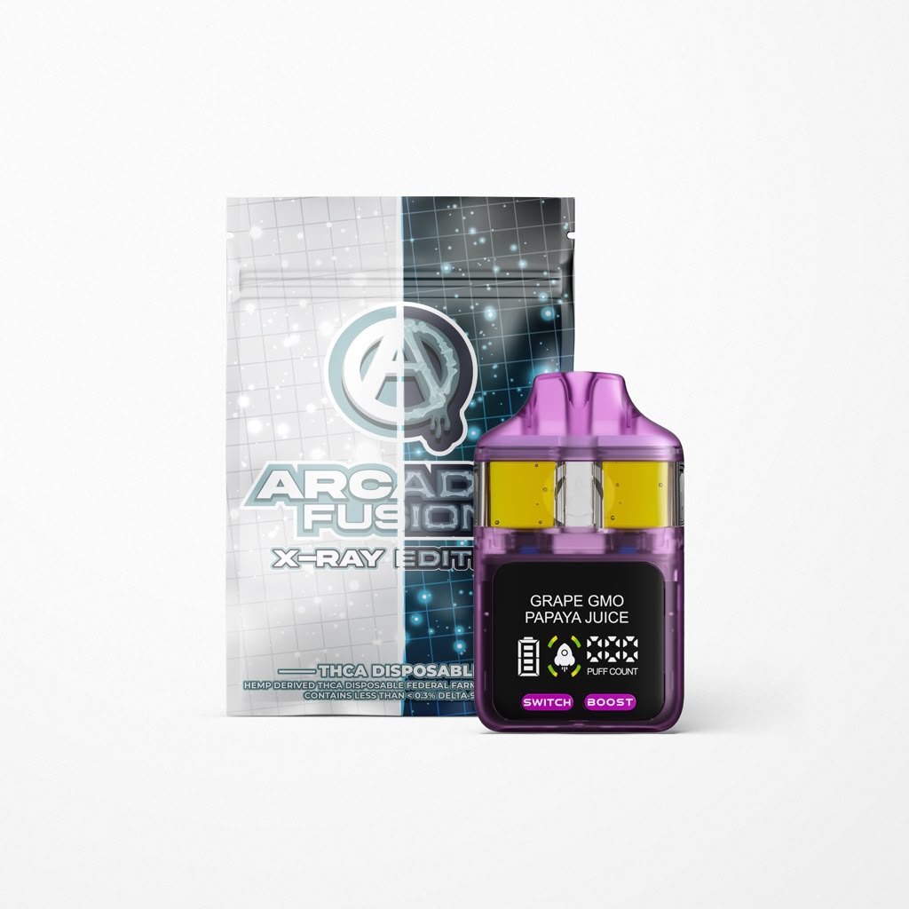 Arcadia X-Ray Vape Grape Gmo Papaya Juice · hemp-derived THCA product photo