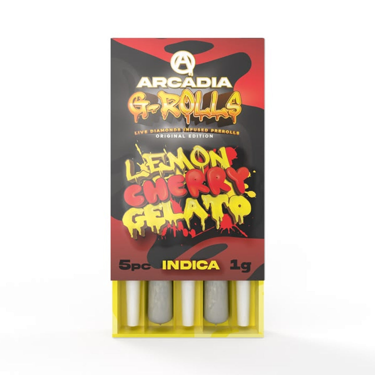 Arcadia G Rolls THCA Infused Pre-Rolls · Lemon Cherry Gelato