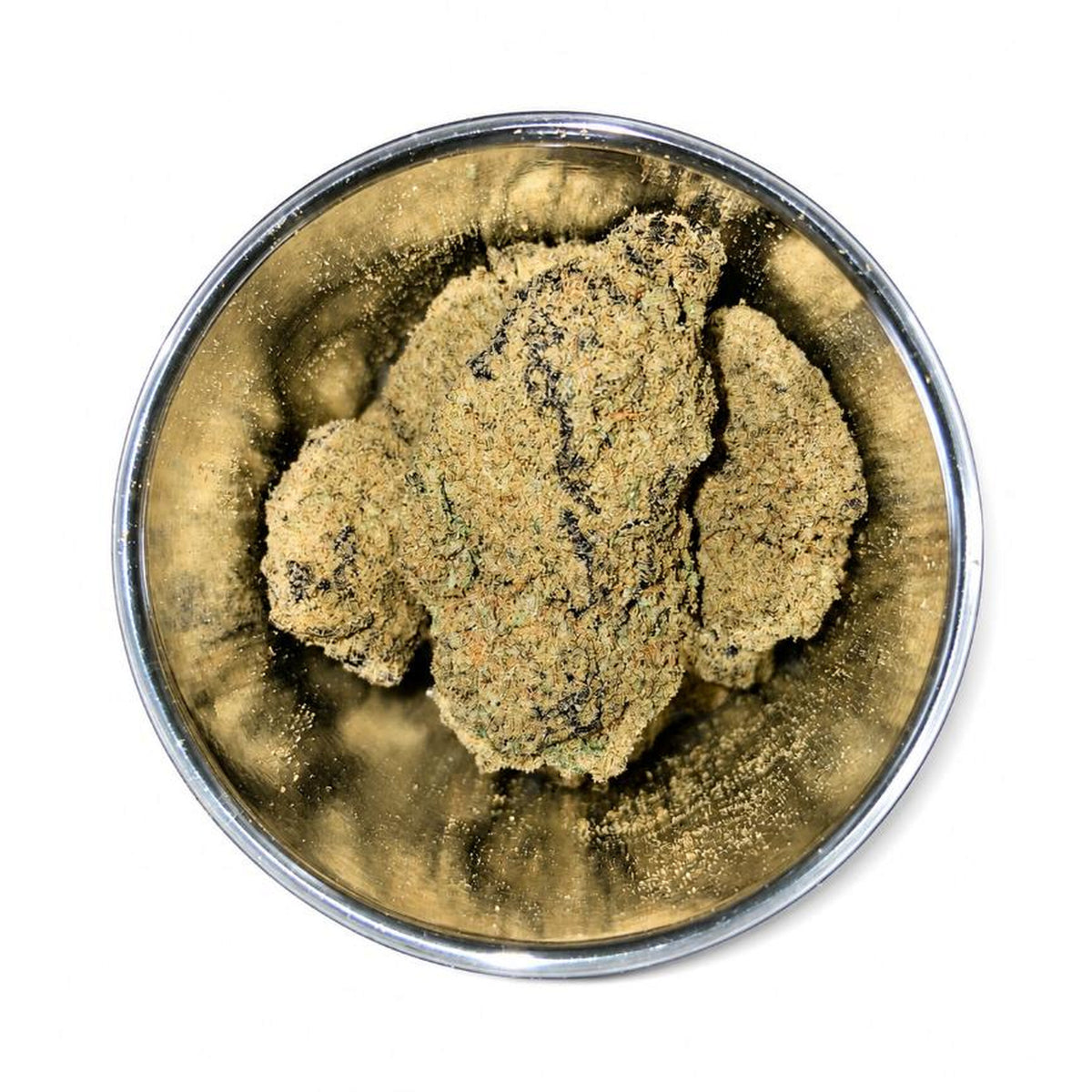 Arcadia THCA Moonrocks · Ghost OG open jar top view