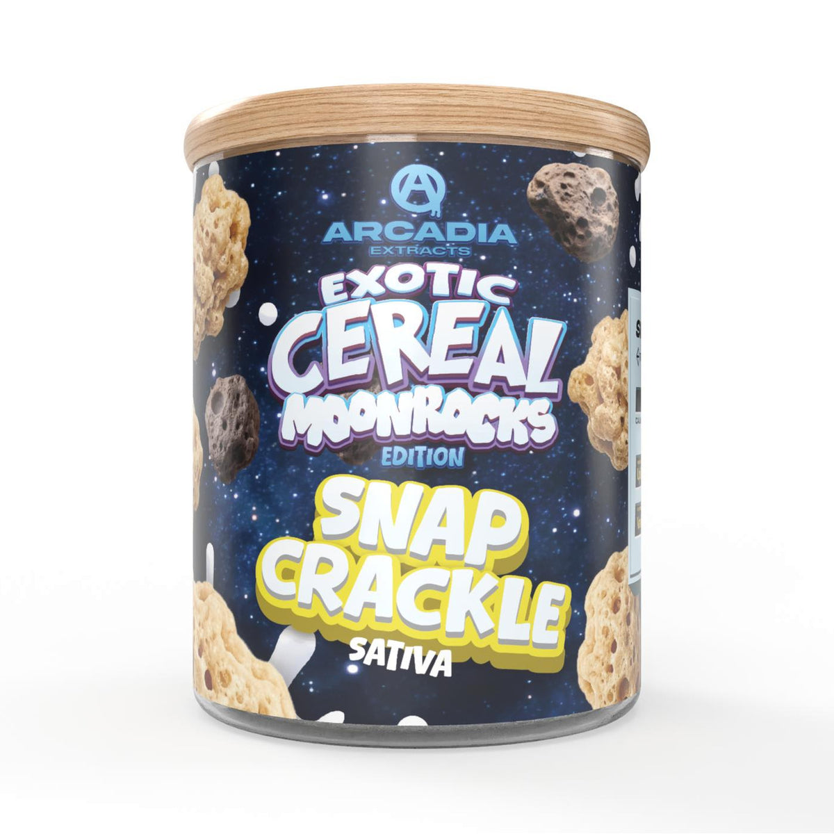 Arcadia THCA Moonrocks · Snap Crackle jar