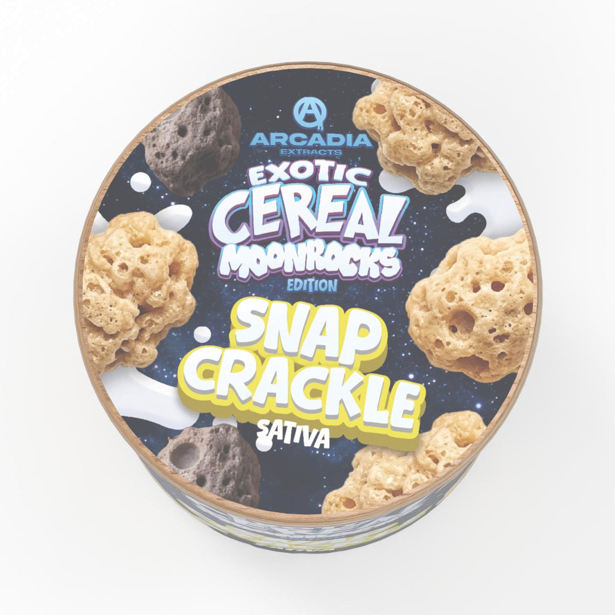 Arcadia THCA Moonrocks · Snap Crackle lid