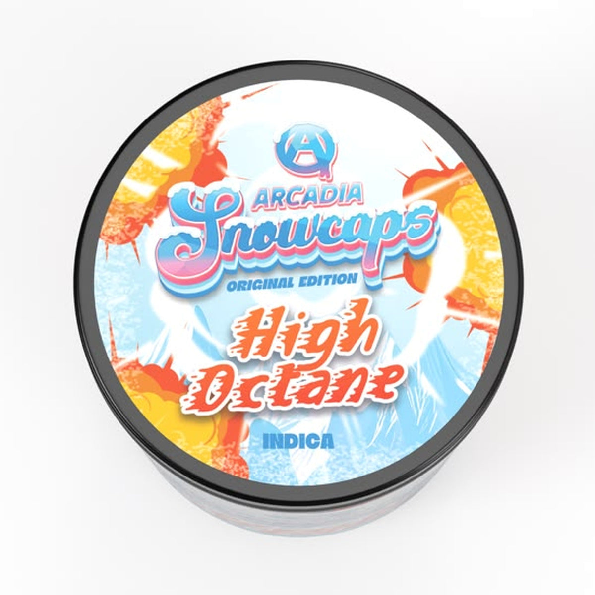 Arcadia THCA Snowcaps · High Octane lid