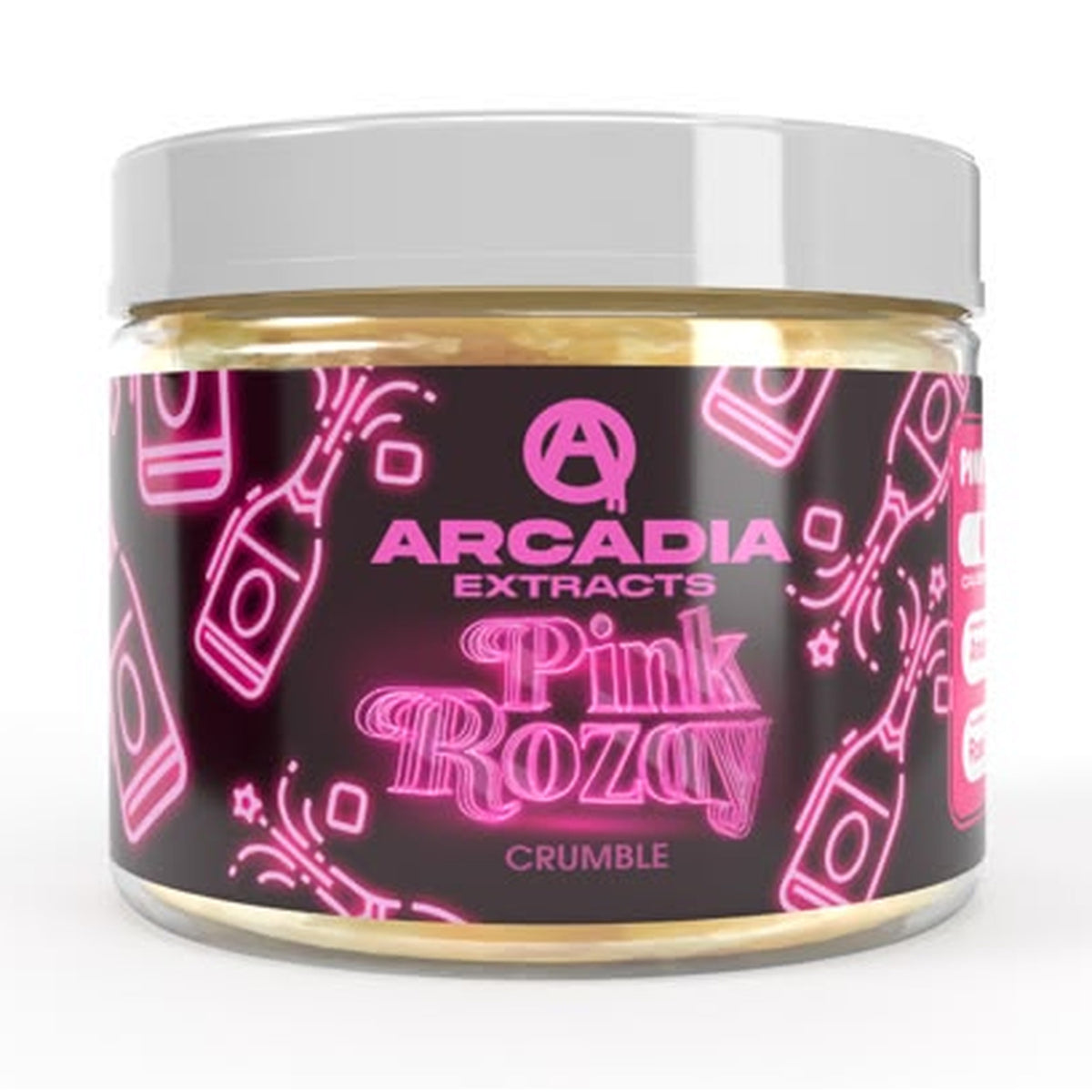 Arcadia THCA Live Resin Sugar · Pink Rozay jar